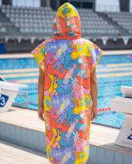 Unisex Havlu Panço - Hızlı Kuruyan Kapüşonlu Bornoz | Sporsuit