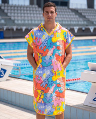 Unisex Havlu Panço - Hızlı Kuruyan Kapüşonlu Bornoz | Sporsuit