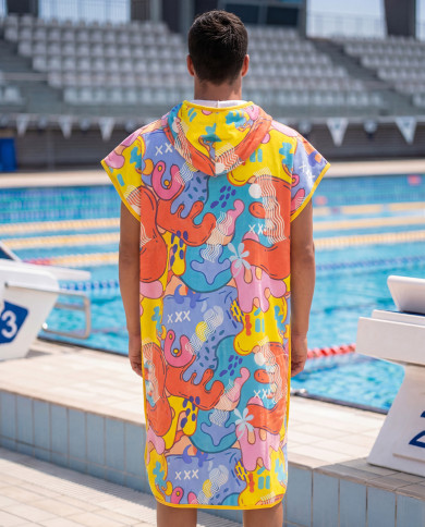 Unisex Havlu Panço - Hızlı Kuruyan Kapüşonlu Bornoz | Sporsuit