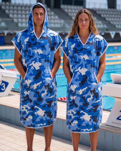 Unisex Havlu Panço - Hızlı Kuruyan Kapüşonlu Bornoz | Sporsuit