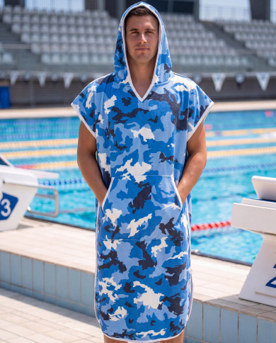 Unisex Havlu Panço - Hızlı Kuruyan Kapüşonlu Bornoz | Sporsuit