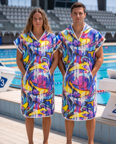 Unisex Havlu Panço - Hızlı Kuruyan Kapüşonlu Bornoz | Sporsuit