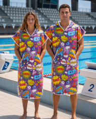 Unisex Havlu Panço - Hızlı Kuruyan Kapüşonlu Bornoz | Sporsuit