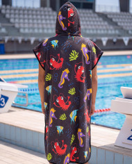 Unisex Havlu Panço - Hızlı Kuruyan Kapüşonlu Bornoz | Sporsuit