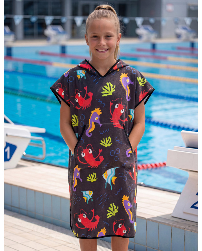 Unisex Havlu Panço - Hızlı Kuruyan Kapüşonlu Bornoz | Sporsuit