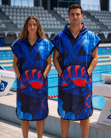 Unisex Havlu Panço - Hızlı Kuruyan Kapüşonlu Bornoz | Sporsuit