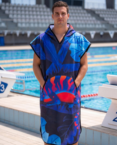 Unisex Havlu Panço - Hızlı Kuruyan Kapüşonlu Bornoz | Sporsuit