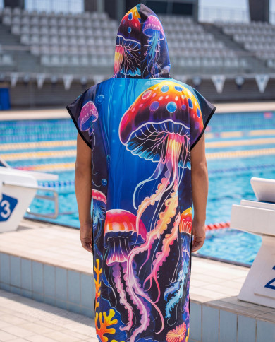 Unisex Havlu Panço - Hızlı Kuruyan Kapüşonlu Bornoz | Sporsuit