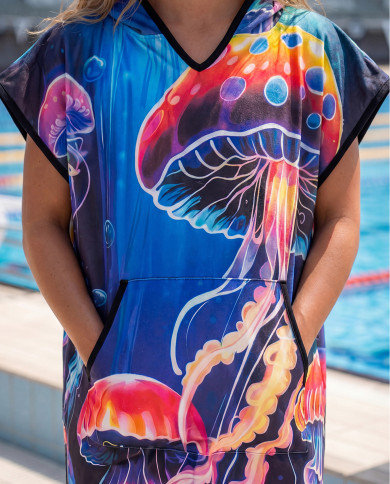 Unisex Havlu Panço - Hızlı Kuruyan Kapüşonlu Bornoz | Sporsuit