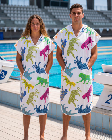 Unisex Havlu Panço - Hızlı Kuruyan Kapüşonlu Bornoz | Sporsuit