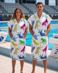 Unisex Havlu Panço - Hızlı Kuruyan Kapüşonlu Bornoz | Sporsuit