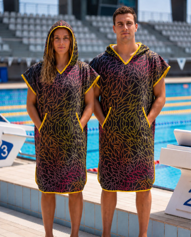 Unisex Havlu Panço - Hızlı Kuruyan Kapüşonlu Bornoz | Sporsuit