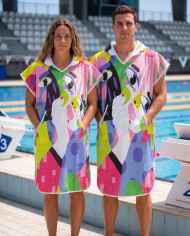 Unisex Havlu Panço - Hızlı Kuruyan Kapüşonlu Bornoz | Sporsuit