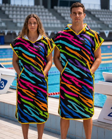 Unisex Havlu Panço - Hızlı Kuruyan Kapüşonlu Bornoz | Sporsuit