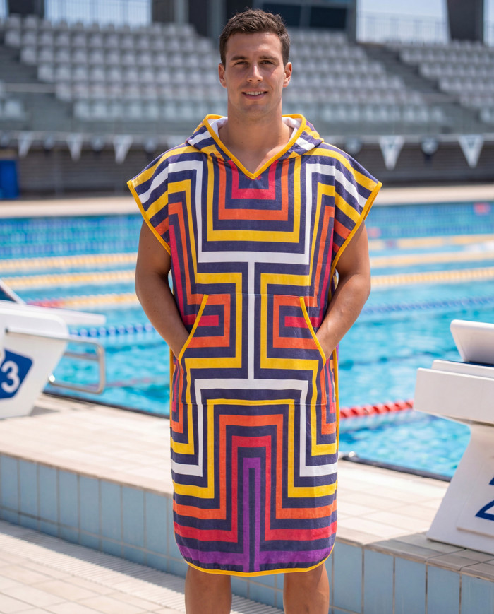 Unisex Havlu Panço - Hızlı Kuruyan Kapüşonlu Bornoz | Sporsuit