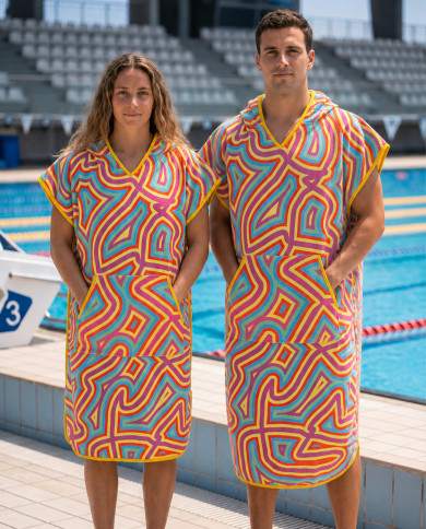 Unisex Havlu Panço - Hızlı Kuruyan Kapüşonlu Bornoz | Sporsuit