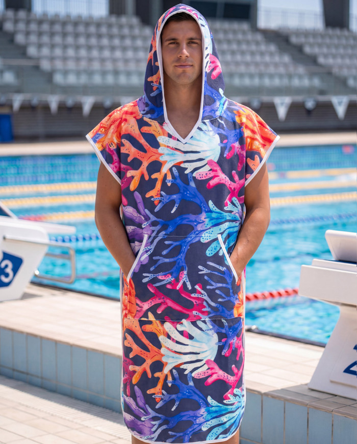 Unisex Havlu Panço - Hızlı Kuruyan Kapüşonlu Bornoz | Sporsuit