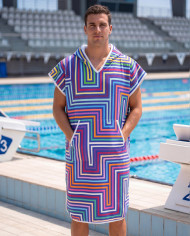 Unisex Havlu Panço - Hızlı Kuruyan Kapüşonlu Bornoz | Sporsuit