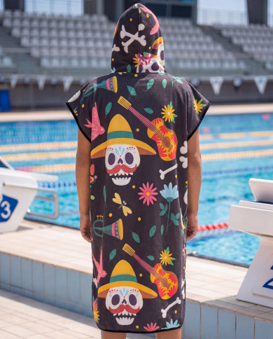 Unisex Havlu Panço - Hızlı Kuruyan Kapüşonlu Bornoz | Sporsuit