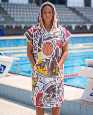 Unisex Havlu Panço - Hızlı Kuruyan Kapüşonlu Bornoz | Sporsuit