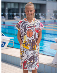 Unisex Havlu Panço - Hızlı Kuruyan Kapüşonlu Bornoz | Sporsuit