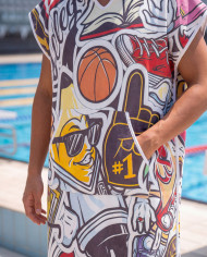 Unisex Havlu Panço - Hızlı Kuruyan Kapüşonlu Bornoz | Sporsuit