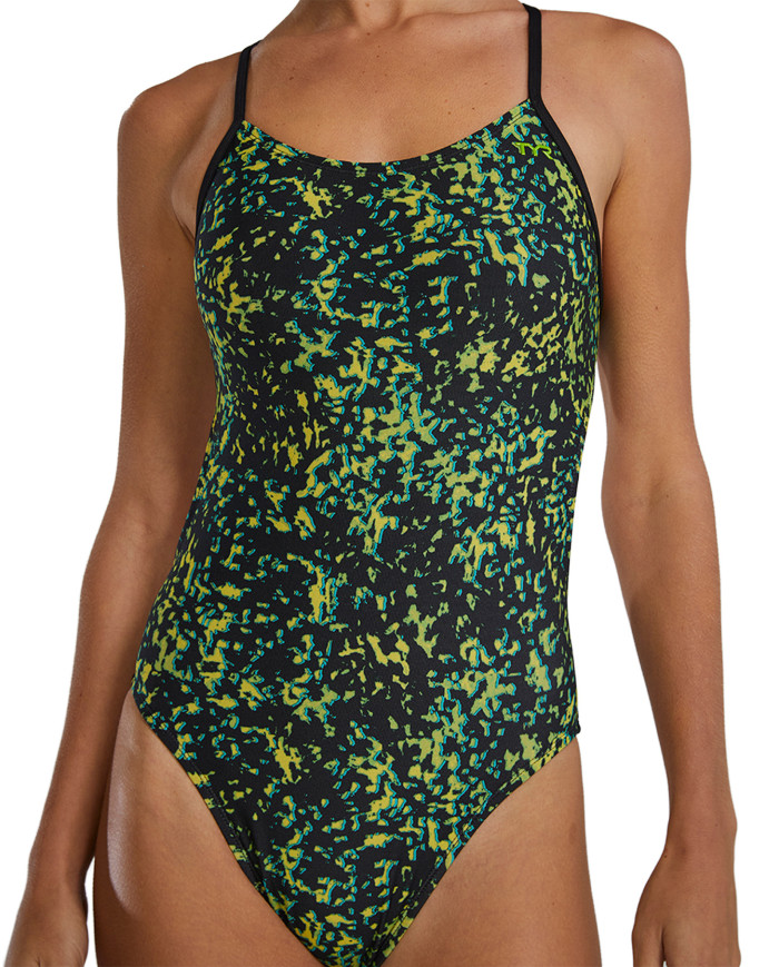 TYR Kadın Antrenman Mayosu Cutoutfit Ruis Limelight