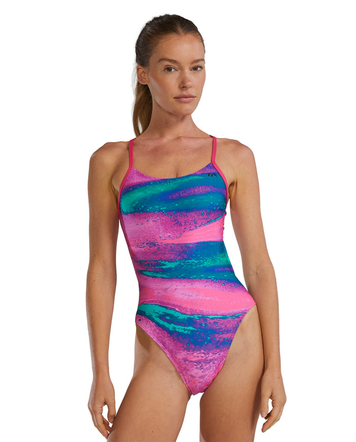 TYR Kadın Antrenman Mayosu Cutoutfit Diffusion Plasma