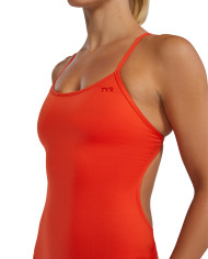 TYR Kadın Antrenman Mayosu Cutoutfit Solid Scarlet