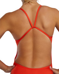 TYR Kadın Antrenman Mayosu Cutoutfit Solid Scarlet
