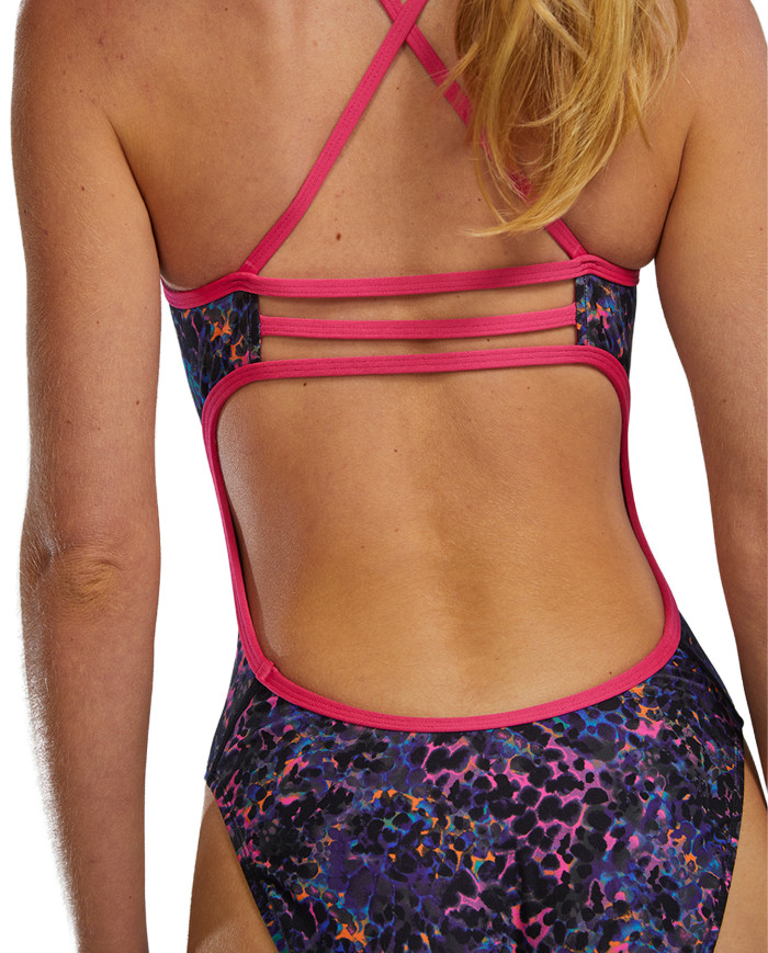 TYR Kadın Antrenman Mayosu Trinityfit Stipple Petunia