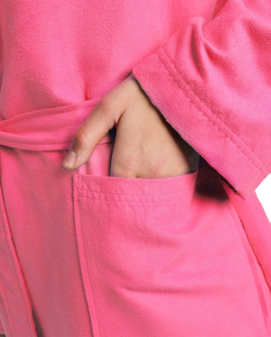 Arena Compact Microfiber Robe Unisex Pembe Bornoz