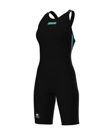 Arena Powerskin Air3 Open Back Siyah Kadın Yarış Mayosu