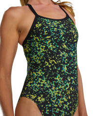 TYR Kadın Antrenman Mayosu Ruis Durafast Elite Diamondfit Limelight