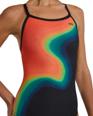 TYR Kadın Antrenman Mayosu Surge Durafast Elite Diamondfit Multi Warm