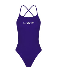 Amanzi Kadın Antrenman Mayosu Tie Back Blueberry