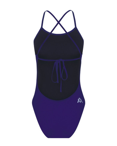 Amanzi Kadın Antrenman Mayosu Tie Back Blueberry