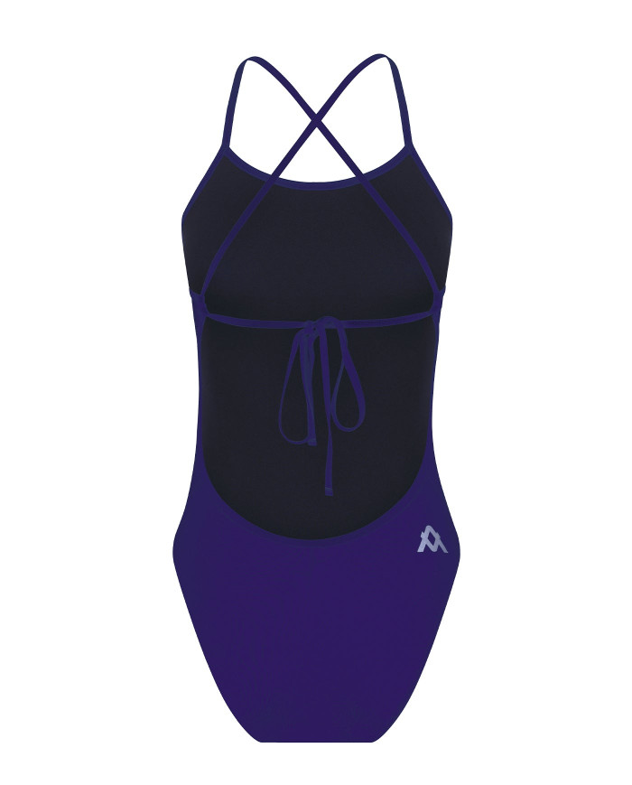 Amanzi Kadın Antrenman Mayosu Tie Back Blueberry