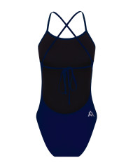 Amanzi Kız Çocuk Antrenman Mayosu Tie Back Sapphire