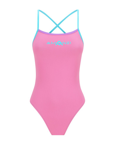 Amanzi Kız Çocuk Antrenman Mayosu Tie Back Sugar Plum