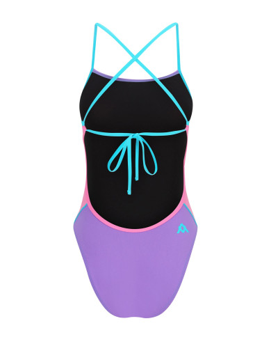 Amanzi Kız Çocuk Antrenman Mayosu Tie Back Sugar Plum