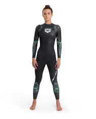 Arena Storm Wetsuit Kadın Siyah Yüzücü Yarış Mayosu