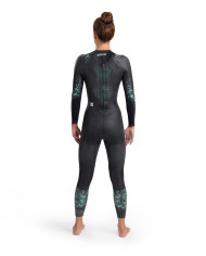 Arena Storm Wetsuit Kadın Siyah Yüzücü Yarış Mayosu