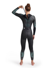 Arena Storm Wetsuit Kadın Siyah Yüzücü Yarış Mayosu