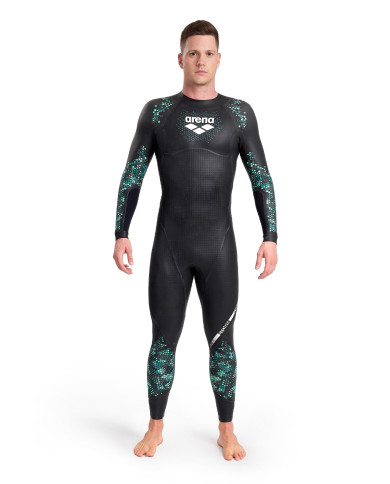 Arena Storm Wetsuit Erkek Siyah Yarış Mayosu