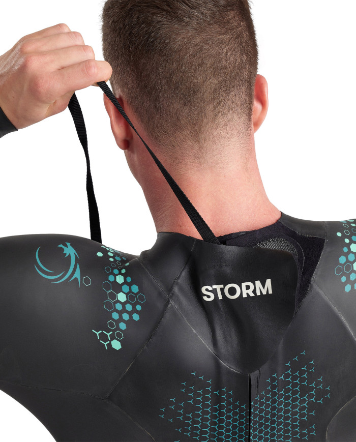 Arena Storm Wetsuit Erkek Siyah Yarış Mayosu