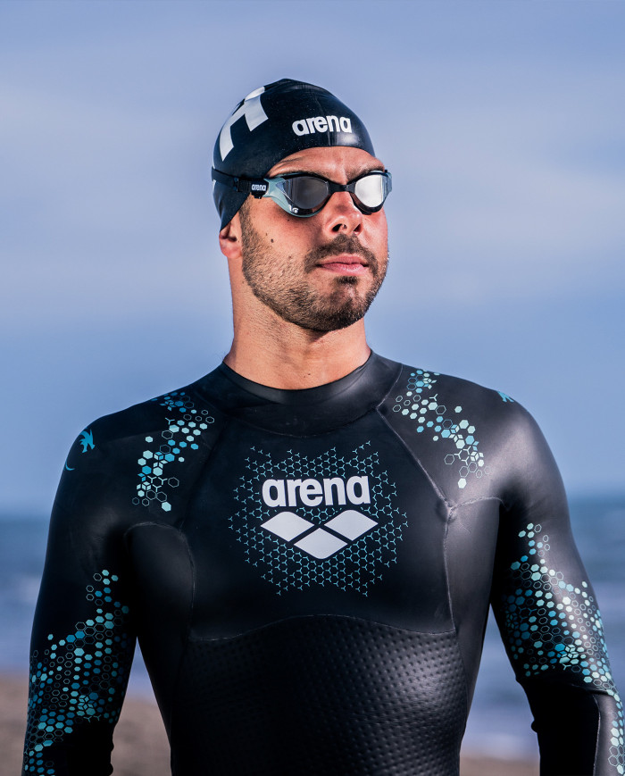 Arena Storm Wetsuit Erkek Siyah Yarış Mayosu