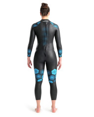 Arena Powerskin Thunder Wetsuit Kadın Siyah Yarış Mayosu