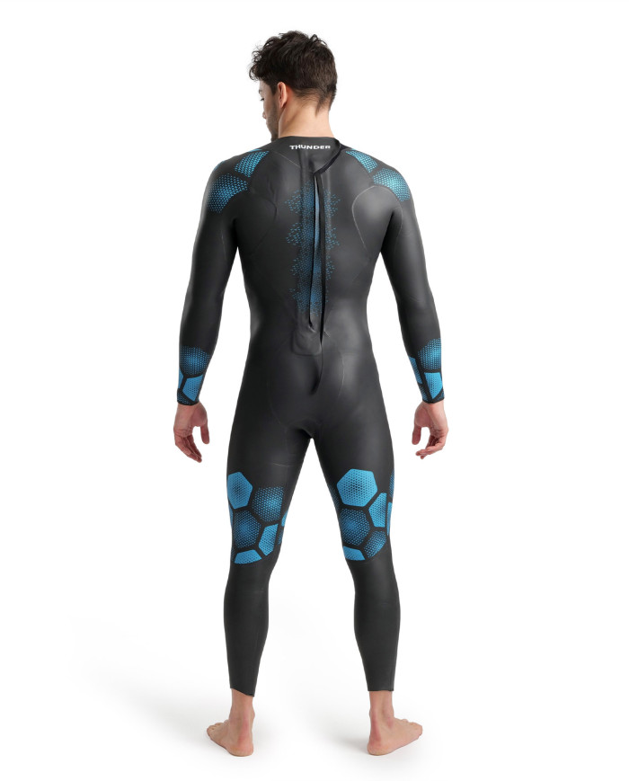 Arena Powerskin Thunder Wetsuit Erkek Siyah Yarış Mayosu