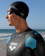 Arena Powerskin Thunder Wetsuit Erkek Siyah Yarış Mayosu